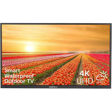55 Inch Outdoor TV IP55 4K UHD HDR LED TV with Ultra-thin High Resolution Outdoor Black Usb Pool LCD