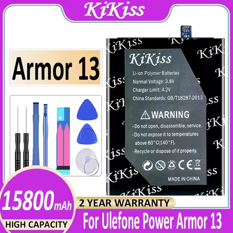 KiKiss 3097 Powerful Battery For Ulefone Power Armor 13 14 High Quality Batterij