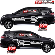 Sticker mobil terios sticker list striping mobil terios stiker mobil terios terbaru