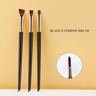 【100%-New】 Rancai 3pcs Makeup Brush Set Eyeliner Brush Eyebrow Application Aluminum Plastic Handle Cosmetics Tools