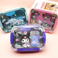 SKM Sanrio Bento Lunch Box Two Compartment Food Storage Container Gifts Kid HM309 Bekas Makanan