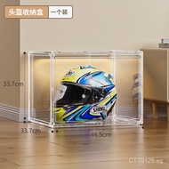 Transparent Helmet Organizer Storage Cabinet Motorcycle Home Motorcycle Placement Rack Hat Display B