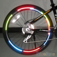 Fluorescent MTB Bike Bicycle Sticker Cycling Wheel Rim Reflective Stickers Decal