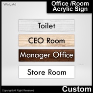 Premium Office Sign Custom Clinic Manager Director Staff Toilet Meeting Room Door Decoration Signage