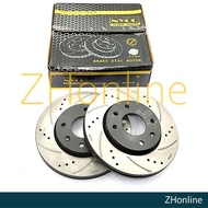 PROTON SATRIA NEO - NYCO FRONT 270mm DRILLED SLOTTED RACING BRAKE DISC ROTOR (2PCS) NY-01-DF7413-P+
