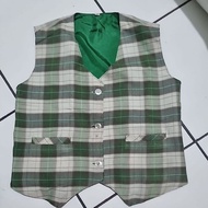 Preloved ipeka checkered vest size 6