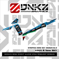 Vega R New Sticker Decal Striping Vega R New Version SKY 260621AG-2