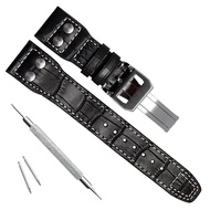22mm Genuine Leather Watch Strap Band fit for IWC PILOT'S Watchs