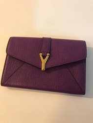 YSL Y logo wallet 銀包