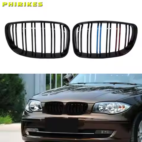 For BMW E81 Front Kidney Grille E87 E82 E88 128I 130I 135I 2007-2011 Car Replacement Racing Grille G