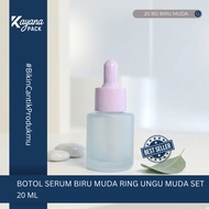 UNGU BD DROPPER SERUM BOTTLE FROSTED LIGHTbiru 20ML BD/ 20 DOFFbiru PIPETTEML LIGHT PURPLERing SET (
