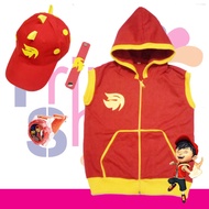 Kids Costume Package Hat+Projector Watch+BOBOIBOY Fire Vest
