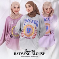 JUWITA WOMEN COTTON BATWING BLOUSE FOR WOMEN | BAJU BLOUSE WANITA