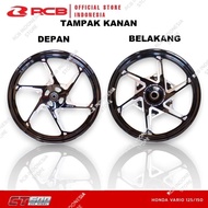 jual RCB Velg Racing Casting CNC CT600 CT 600 Ring 14 Vario 125 / 150 Hitam Sport Rim Pelek Original