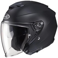 HJC Open Face Motorcycle Helmet i30 Solid - Size S - Black/Gray Options