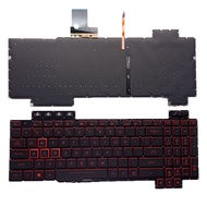 New For Asus TUF Gaming FX504 FX504GD FX504GE FX504GM US Keyboard Red Backlit