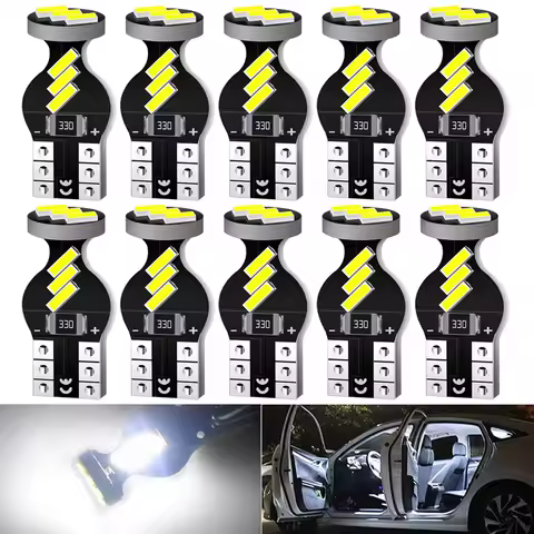 10pcs T10 W5W Led Canbus Parking Bulb Interior Side Lamp Clearance Light For BMW E46 E90 F10 E39 E87