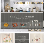 Cabinet Curtain Kitchen Skirting Dapur Vecro Langsir Kabinet Hitam Langsir Pendek Skirting Table Top