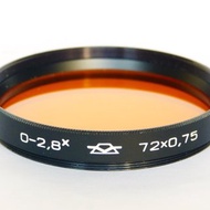 O-2.8x O-2,8x 72mm 橙色鏡頭濾鏡 72x0.75 USSR KMZ
