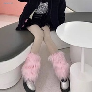 feirulit Winter Leg Warmers Knee Length Leg Warmers Stylish Faux Fur Leg Warmers for Women Perfect f