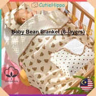 Baby Blanket Swaddle Baby Bean Blanket Newborn Cotton Blanket Baby Appease Aircon Child Blanket Gift