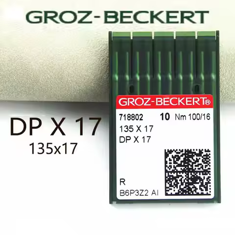 100PCS Sewing Machine Needles GROZ-BECKERT 135X17 DPX17 GEBEDUR Heat Proof Titanium Needle ForMulti-