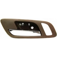 KarParts360 for Chevy Silverado 3500 HD Interior Door Handle Front Driver Side Brown Bezel w/Chrome 