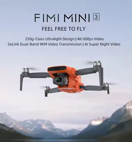 FIMI MINI 3 new Camera Drone 249g 4K 60fps AI Super Night Video 9KM flight distance1/2-inch 48MP Sen