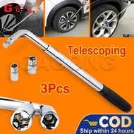L-shaped handle to unscrew car tires, extended size cars with 2 guns 17/19/21/23mm - Tire wrench