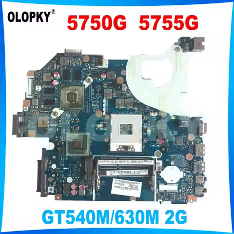 P5WE0 LA-6901P Motherboard with GT540/630M 2GB GPU for ACER Aspire 5750 5750G 5755G laptop motherboa