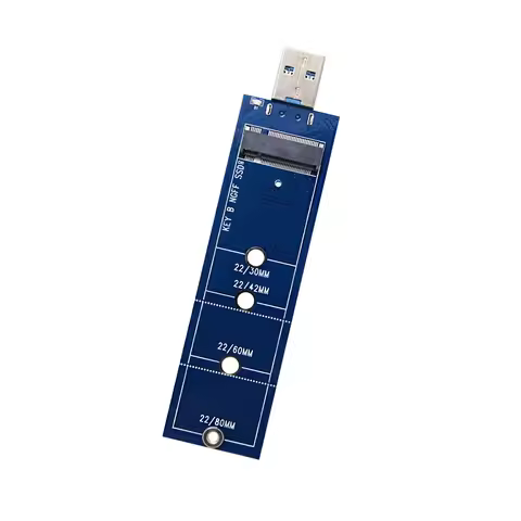 Expansion Card NGFF M.2 SSD Solid State Drive To USB3.0 Bkey Sata USB3 5Gbps Adapter Riser Converter