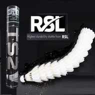 Rsl shuttlecock classic tourney gold ts1 ts2 badminton shuttlecock speed 77 duck goose feather