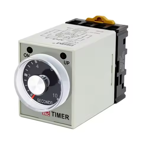 AH3-3 Digital Time Delay Relay Timer AC DC 12V 24V 220V Adjustable On Off Delay DIN Rail Motor Light