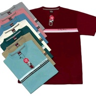 Paket Hemat 5 pcs 100rb Kaos Salur Distro Bahan Adem Semi Cotton Combed 24S // Kaos Stripe Cewe Cowo