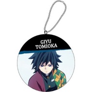 ANIPLEX - 鬼滅之刃 鬼滅の刃 日版 圓形 迷你 Cushion 匙鍊 鎖匙扣 鎖匙鍊 鑰匙扣 匙扣 掛飾 掛件 吊飾 裝飾 惡魔殺手 鬼殺隊 水柱 水之呼吸 2021 (富岡義勇)