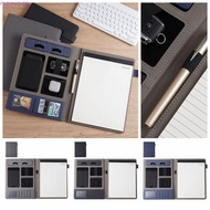 FUSIONFLASH A4 Conference Folder, Negotiations Notepad Contract File Folder Business Clipboard, Memo