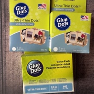 Glule Dots - 3/8 Inches (1 cm) Ultra-thin Glue Dots / Adhesive