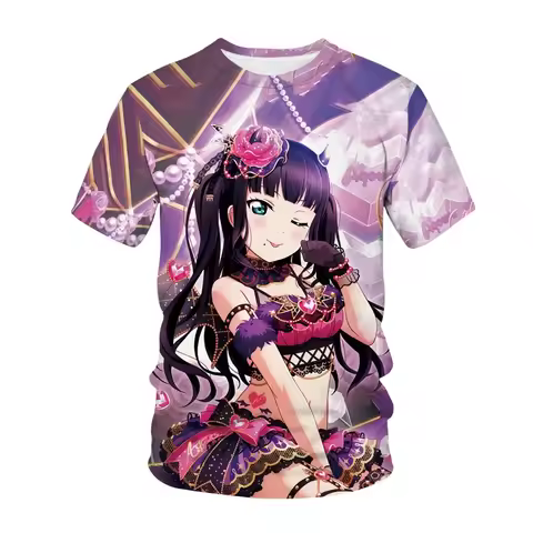 apanese Anime Love Live Tees 3D Print T-shirt Cosplay men Oversized T Shirt Streetwear Tees Harajuku