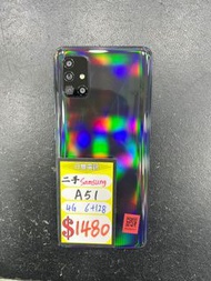 行貨 Samsung A51 4G 6+128GB 黑色 90%NEW