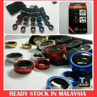 Universal 3 in 1 Clip Lens for Samsung Iphone LG Lenova