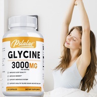Glycine 3000mg Capsules 120pcs Amino Acid Supplement Daily Nutrition Sleep Wellness Support Formula