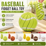 Baseball Fidget Ball Toy Stress Relief Squeeze Toy 3d Stress Baseball Ball Printed Y1z8