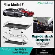 ( READY STOCK ) BCS Under Screen Hidden Magnetic Storage Box for Tesla Model Y 3 Highland Center Con