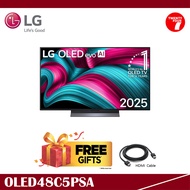 [ Delivered by Seller ] LG 48 inch OLED evo AI TV C5 144Hz Gaming Mode* Dolby Vision & HDR10 4K UHD 