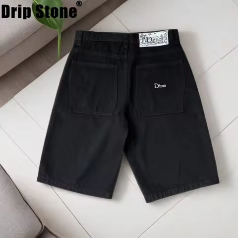 2025 Y2K Traf Dime short for Men Dime Skate Baggy short Embroidery Denim Simple Dime Pants men’s Jea
