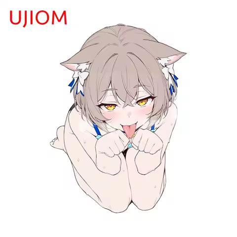 UJIOM Naked Felix Argyle Wall Stickers Cute Cat Boys Home Decoration Desk Furniture Decals Great Ams