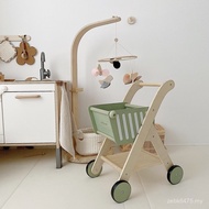 Simulation Toy Baby Gift Cutting Shopping Cart Vegetable Play House Toddler Fun Little Bear Study De