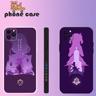 Genshin Impact Violet Series For Casing Realme 8 4G C25S C25Y C21Y C15 20 3 2 Square Type Phone Case