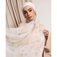 Bokitta Noor Collection - Shams - Premium Printed Plus Crinkled Chiffon with Sequins