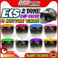 EKS Visor 2 Tone Black Cap Color 3 Button Visor Helmet MHR MS88 SGV APOLO Steng Helmet Kura Cap Pink